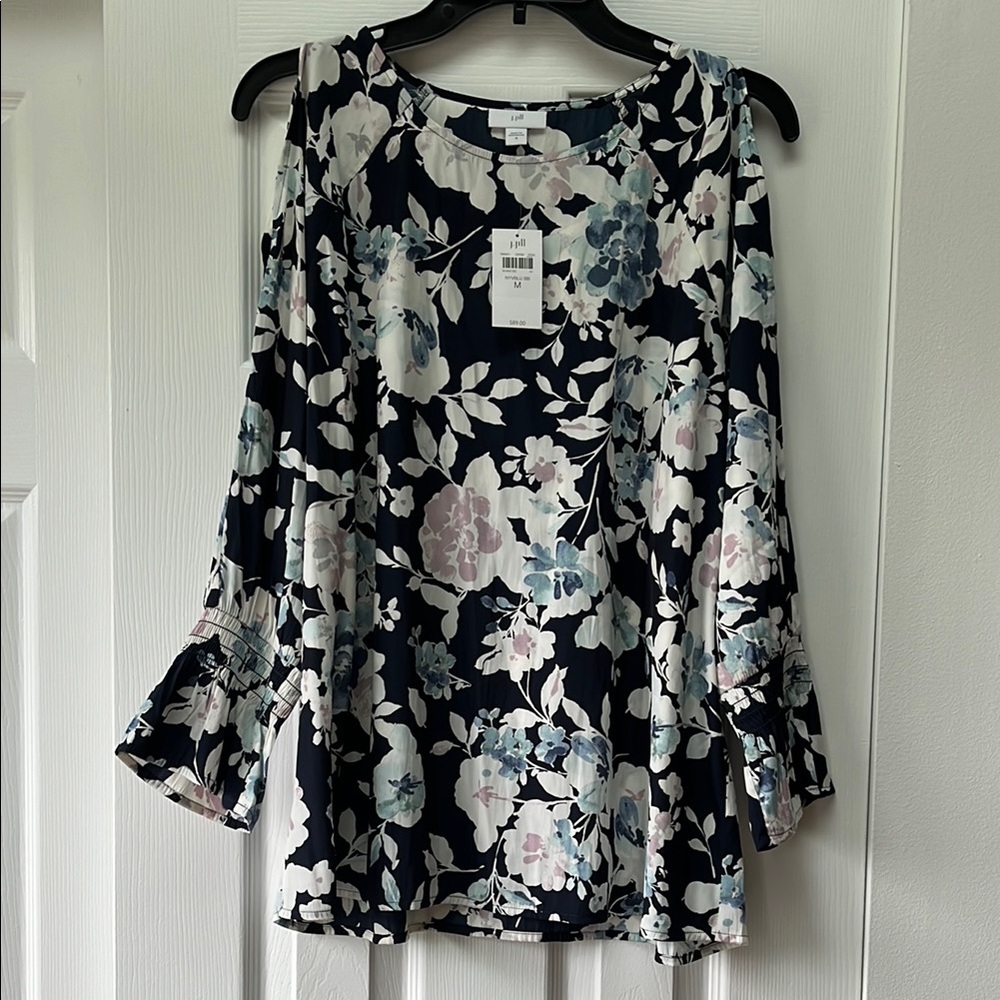 NWT J. Jill Cold Shoulder Blouse
